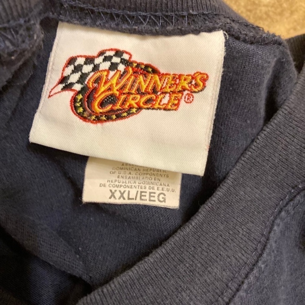 NASCAR Racing T-shirts Lot of 2 - Navy Jimmie Johnson / Grey Brad Keselowski XXL - Picture 9 of 12